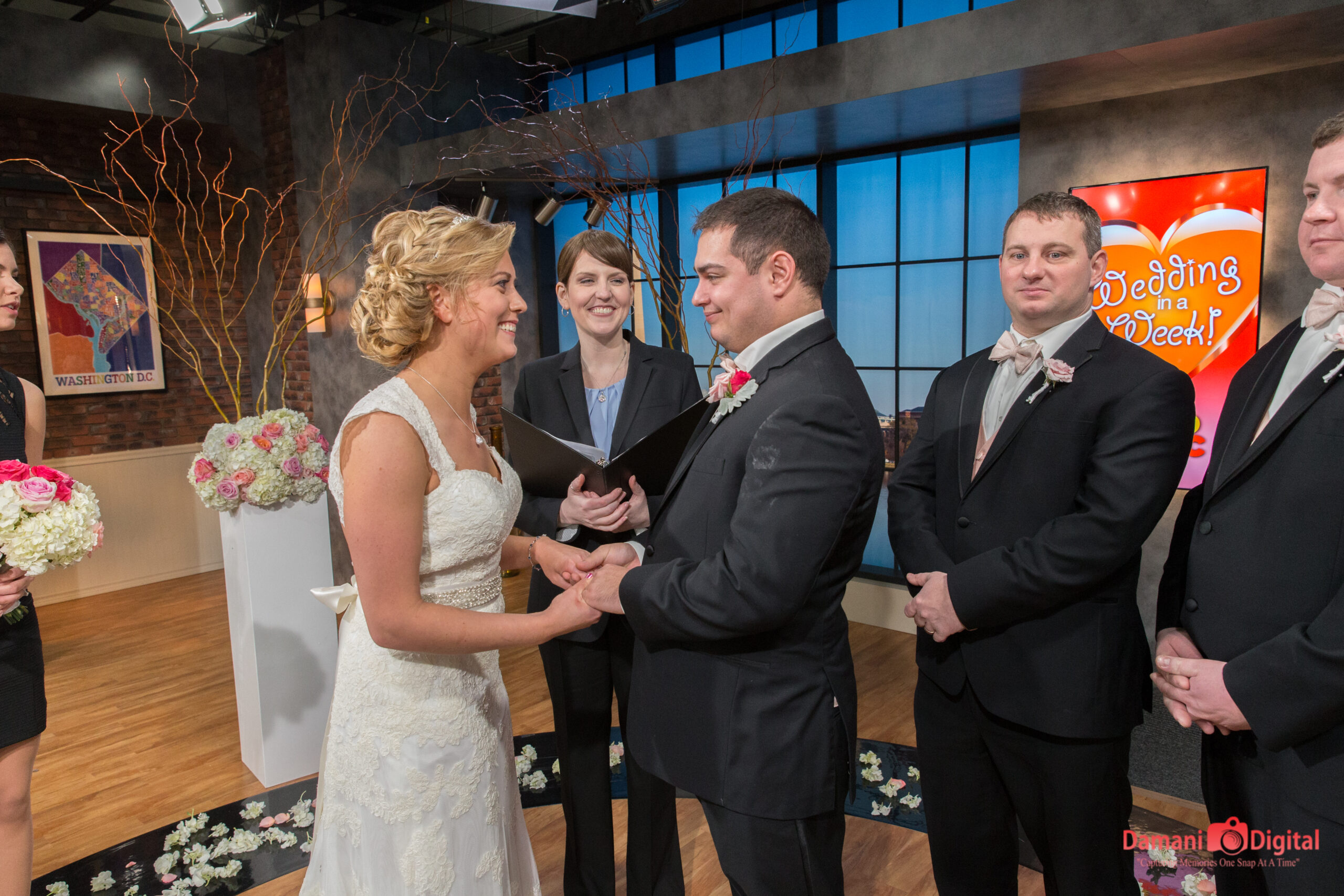Laura cannon officiating on Live TV in Washington DC