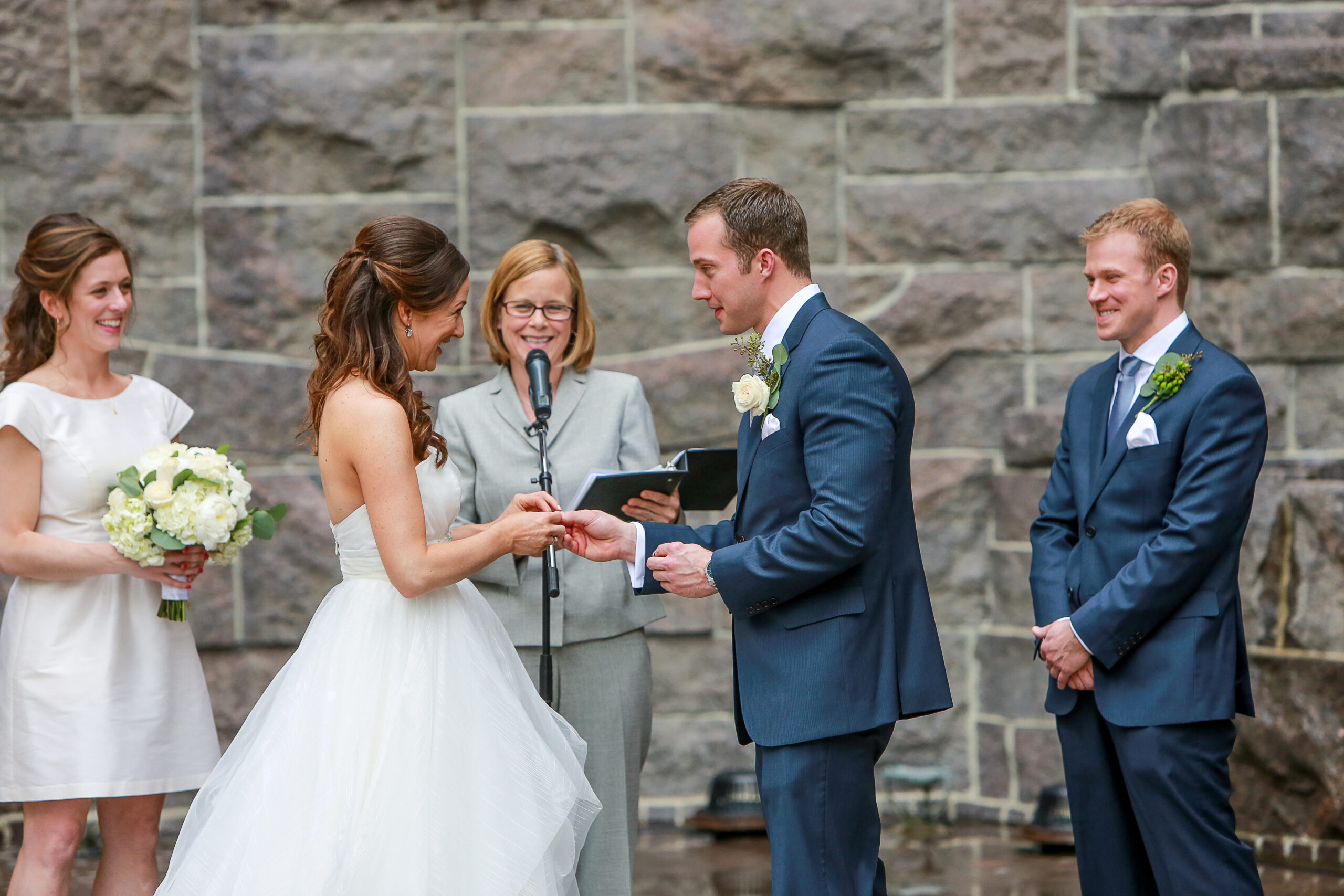 Rev. Dana officiating in Pittsburgh, PA