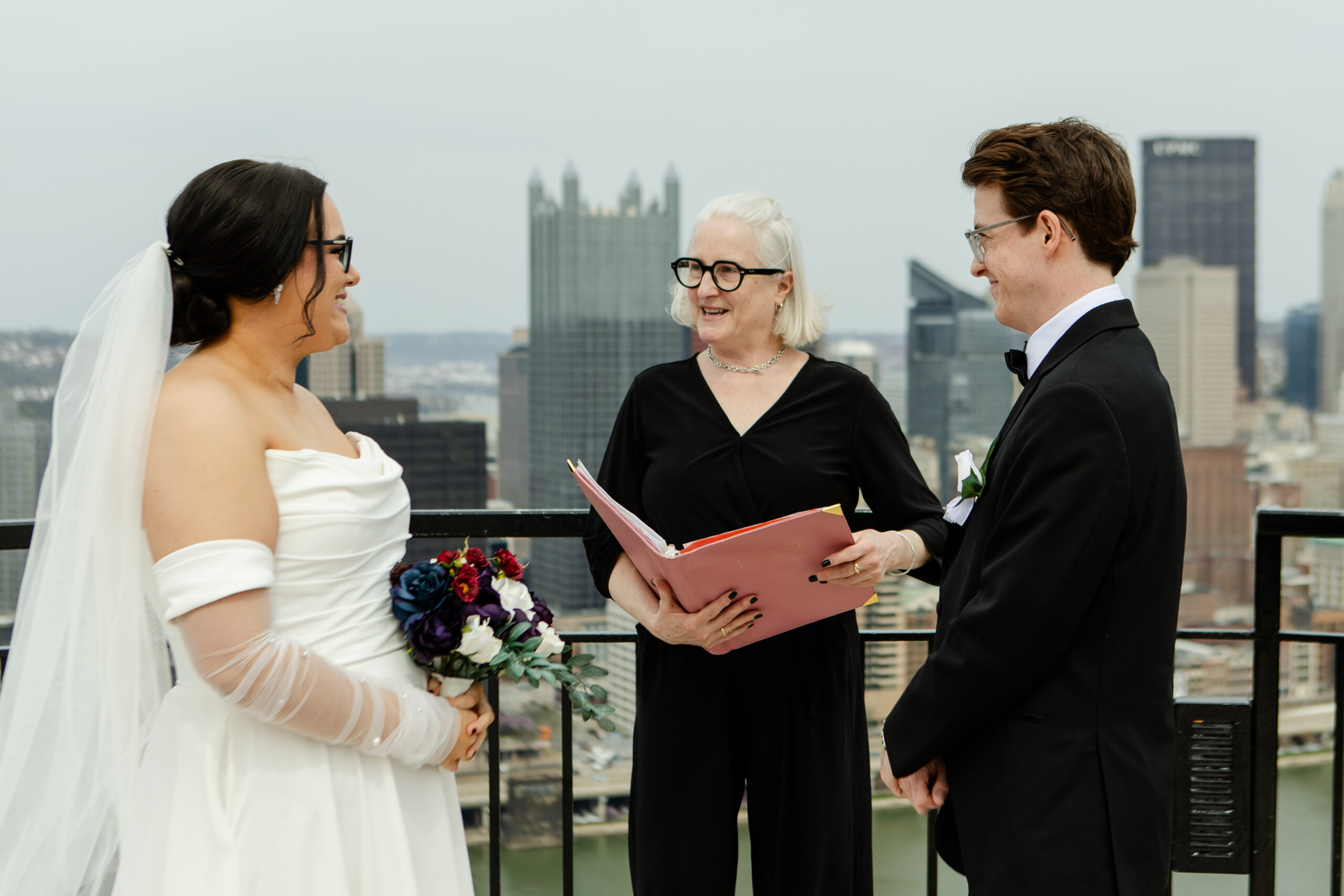 Rev. Amy officiating in Pittsburgh