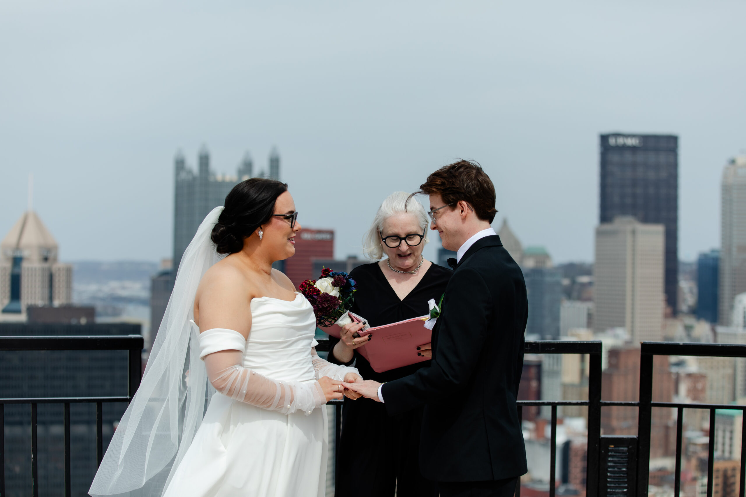 Rev. Amy officiating in Pittsburgh